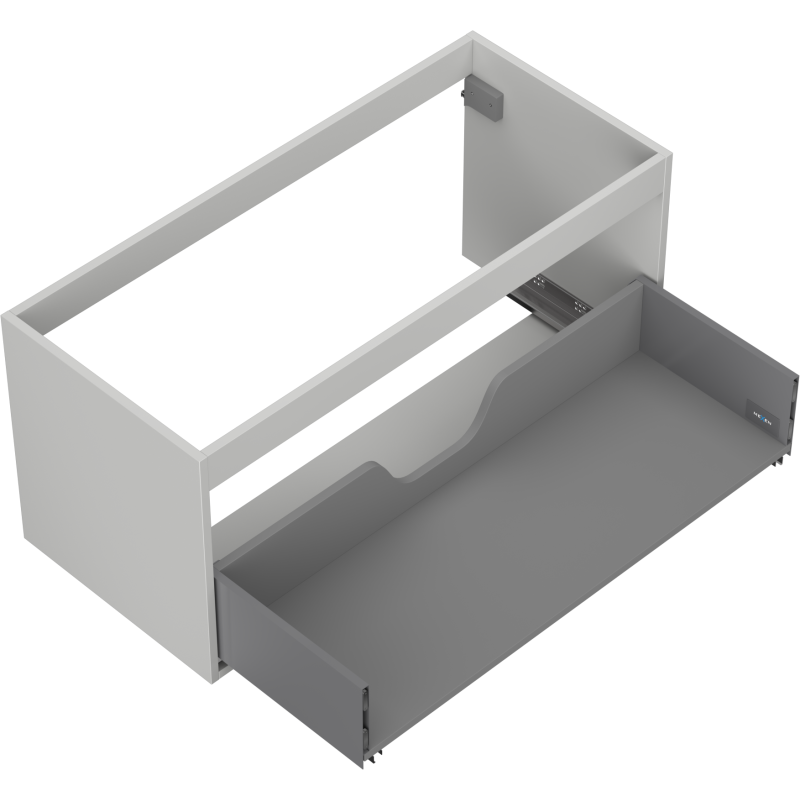 Mexen Box-A cabinet base for washbasin 100 cm, 1 drawer, matte grey - 91AX0-1000-470-1-62