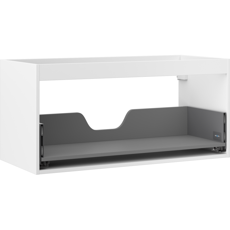 Mexen Box-A 100 cm allaskaapin runko, 1 laatikko, valkoinen matta - 91AX0-1000-470-1-01