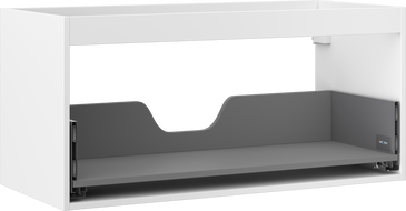 Mexen Box-A kastlichaam voor wastafel 100 cm, 1 lade, witte mat - 91AX0-1000-470-1-01