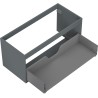 Mexen Box-A cabinet carcass for washbasin 100 cm, 1 drawer, matte graphite - 91AX0-1000-470-1-66