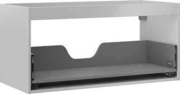 Mexen Box-A kastonderstel voor wastafel 100 cm, 1 lade, grijs mat - 91AX0-1000-470-1-62