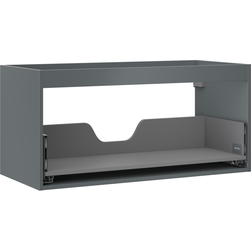 Mexen Box-A ohišje omarice pod umivalnikom 100 cm, 1 predal, grafit mat - 91AX0-1000-470-1-66