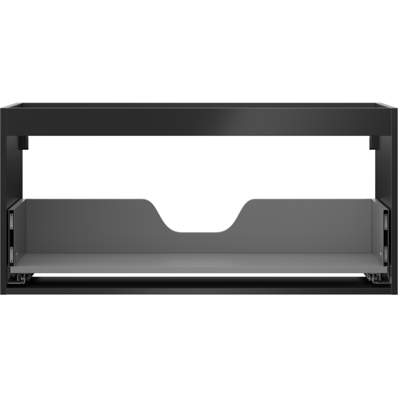 Mexen Box-A cabinet body for washbasin 100 cm, 1 drawer, black matte - 91AX0-1000-470-1-71