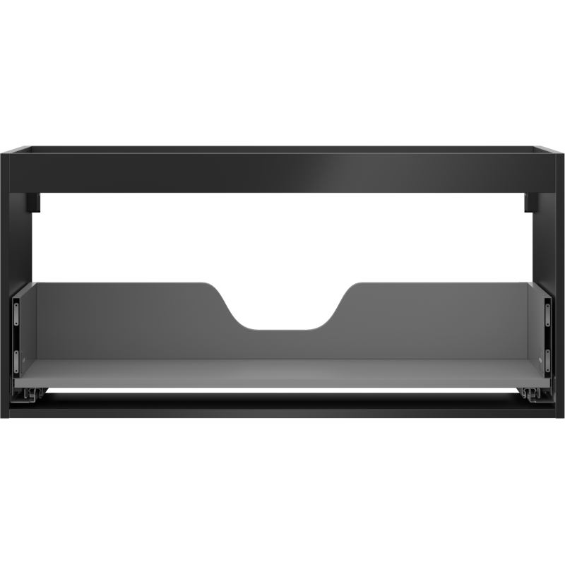Mexen Box-A korpus szafki podumywalkowej 100 cm, 1 szuflada, czarny mat - 91AX0-1000-470-1-71