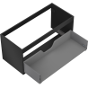 Mexen Box-A corpo per mobile sotto lavabo 100 cm, 1 cassetto, nero opaco - 91AX0-1000-470-1-71