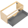 Mexen Box-A cabinet body for washbasin 100 cm, 1 drawer, oak - 91AX0-1000-470-1-81