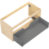Mexen Box-A corps de meuble sous-vasque 100 cm, 1 tiroir, chêne - 91AX0-1000-470-1-81