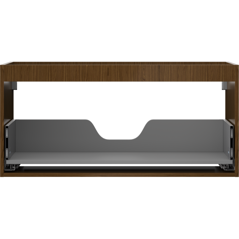 Mexen Box-A corpo do armário sob o lavatório 100 cm, 1 gaveta, nogueira - 91AX0-1000-470-1-86