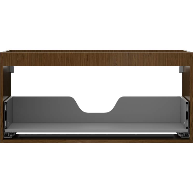 Mexen Box-A cuerpo del mueble de baño 100 cm, 1 cajón, nogal - 91AX0-1000-470-1-86