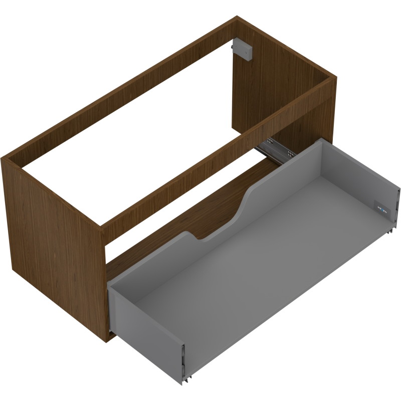 Mexen Box-A valamualuse kapi korpus 100 cm, 1 sahtel, pähkel - 91AX0-1000-470-1-86