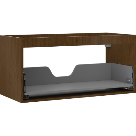 Mexen Box-A kastlichaam voor wastafel 100 cm, 1 lade, walnoot - 91AX0-1000-470-1-86