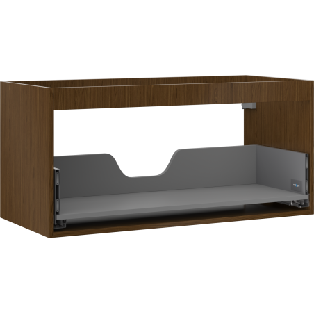 Mexen Box-A Korpus des Waschtischunterschranks 100 cm, 1 Schublade, Nussbaum - 91AX0-1000-470-1-86