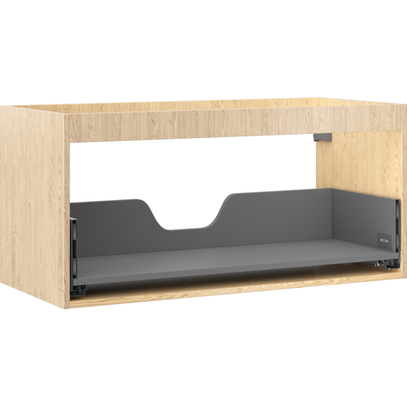 Mexen Box-A corps de meuble sous-vasque 100 cm, 1 tiroir, chêne - 91AX0-1000-470-1-81