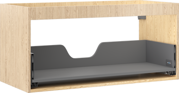 Mexen Box-A Korpus des Waschtischunterschranks 100 cm, 1 Schublade, Eiche - 91AX0-1000-470-1-81