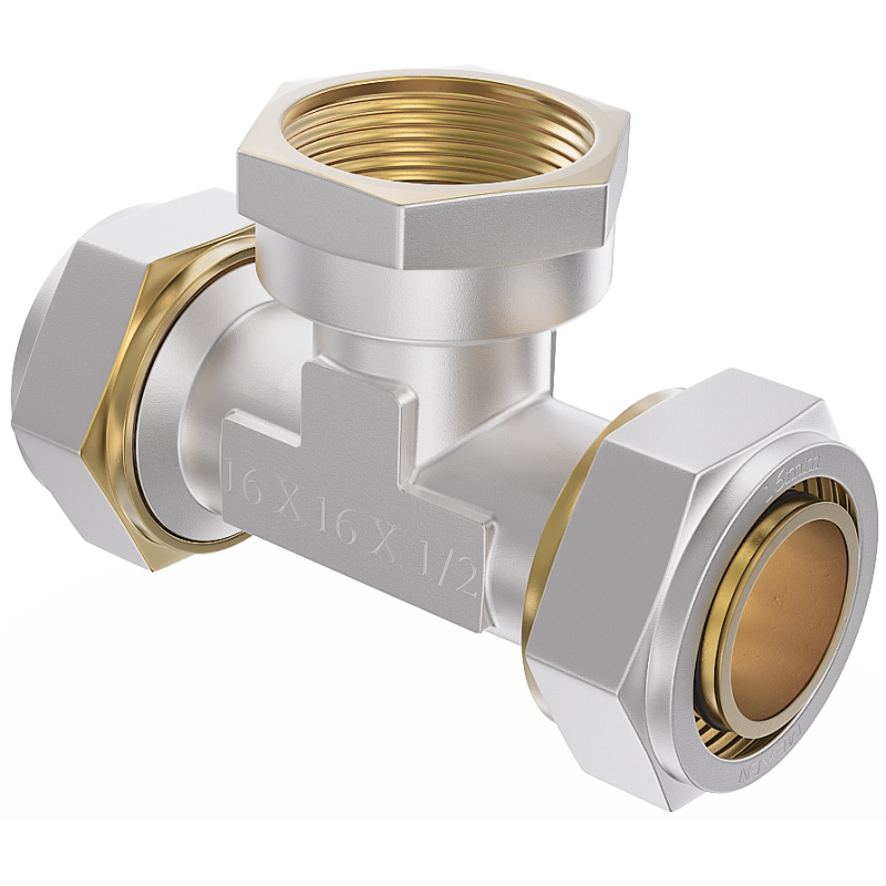 Mexen PEX-S Tê de compressão PEX 25 x 1 F x 25 - W97232-2510F25-00