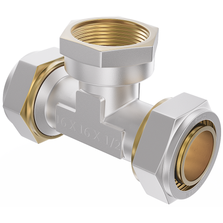 Mexen PEX-S Verschraubter PEX T-Stück 32 x 3/4 IG x 32 - W97232-3234F32-00