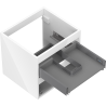 Mexen Box-A kastlichaam voor onder de wastafel 50 cm, 2 lades, wit glans - 91AX0-0500-470-2-00