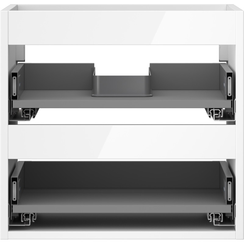 Mexen Box-A valamu allkapi kummut 50 cm, 2 sahtlit, valge läige - 91AX0-0500-470-2-00