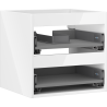 Mexen Box-A armario bajo lavabo de 50 cm, 2 cajones, blanco brillo - 91AX0-0500-470-2-00