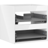 Mexen Box-A σώμα ντουλαπιού κάτω από νιπτήρα 50 cm, 2 συρτάρια, λευκή γυαλάδα