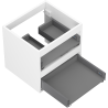 Mexen Box-A Vanity Unit Cabinet 50 cm, 2 Drawers, White Matte - 91AX0-0500-470-2-01