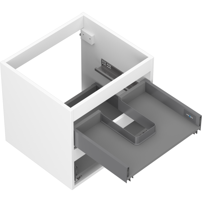 Mexen Box-A korpus szafki podumywalkowej 50 cm, 2 szuflady, biały mat - 91AX0-0500-470-2-01