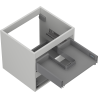 Mexen Box-A under-sink cabinet body 50 cm, 2 drawers, matte gray - 91AX0-0500-470-2-62