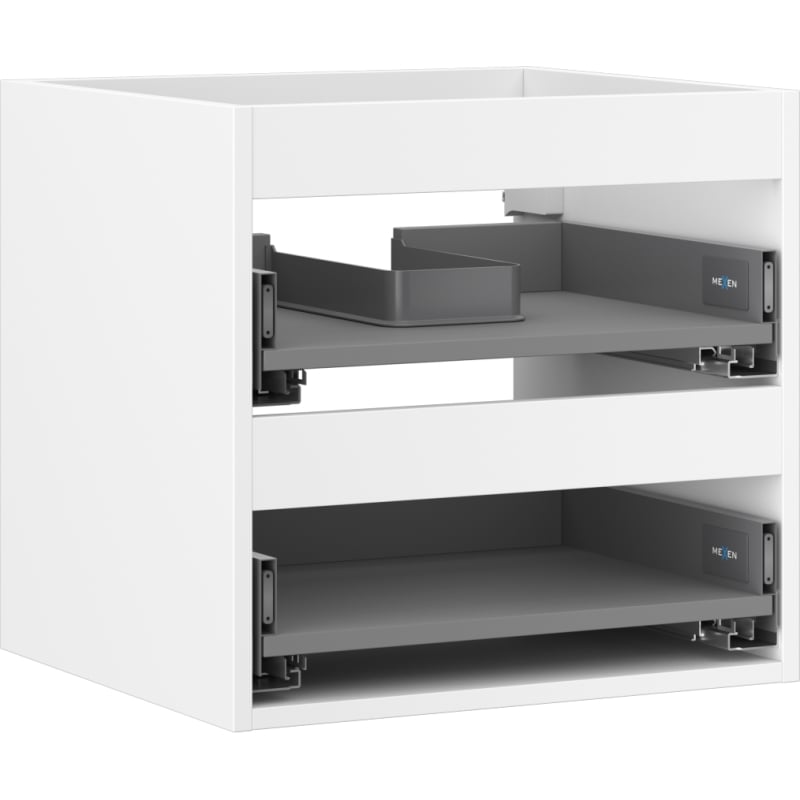 Mexen Box-A Vanity Unit Cabinet 50 cm, 2 Drawers, White Matte - 91AX0-0500-470-2-01