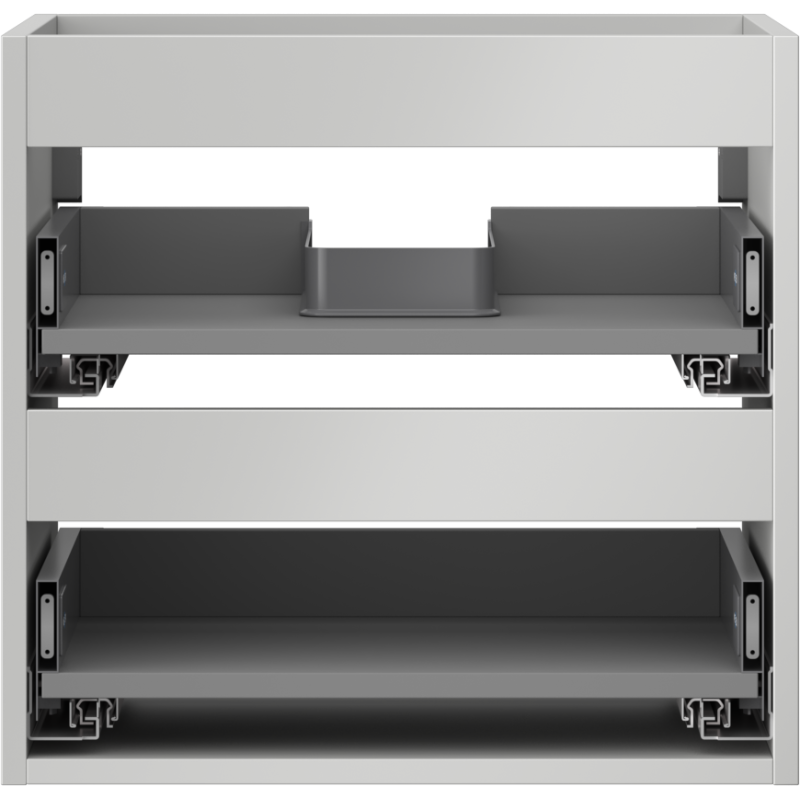 Mexen Box-A 50 cm alakaappirunko, 2 laatikkoa, harmaa matta - 91AX0-0500-470-2-62