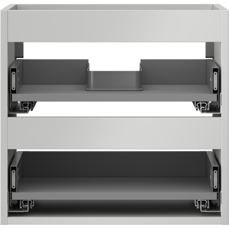 Mexen Box-A kraanikaapi korpus 50 cm, 2 sahtlit, hall matt - 91AX0-0500-470-2-62