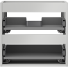 Mexen Box-A corpo del mobile sottolavabo 50 cm, 2 cassetti, grigio opaco - 91AX0-0500-470-2-62