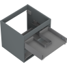 Mexen Box-A base unit for washbasin 50 cm, 2 drawers, matt graphite - 91AX0-0500-470-2-66