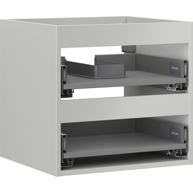 Mexen Box-A ormar ispod umivaonika 50 cm, 2 ladice, siva mat - 91AX0-0500-470-2-62
