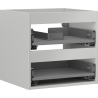 Mexen Box-A korpus szafki podumywalkowej 50 cm, 2 szuflady, szary mat - 91AX0-0500-470-2-62