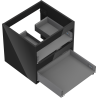 Mexen Box-A valamu aluskapi korpus 50 cm, 2 sahtlit, must läikiv - 91AX0-0500-470-2-70