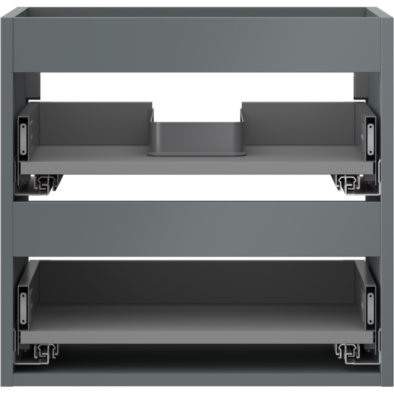 Mexen Box-A corpo del mobile lavabo 50 cm, 2 cassetti, grafite opaco - 91AX0-0500-470-2-66