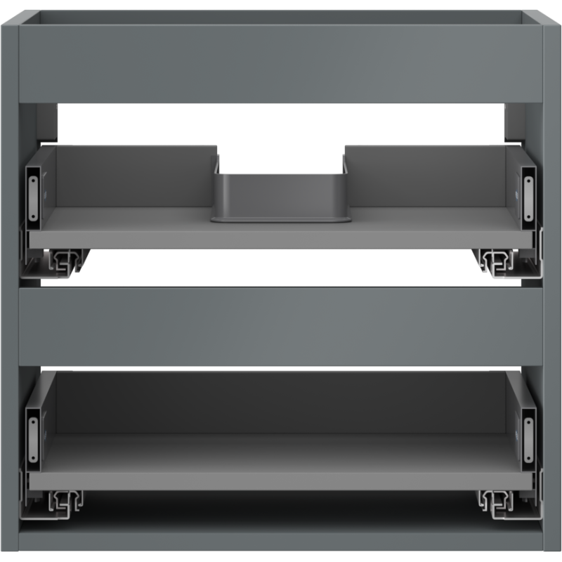 Mexen Box-A korpus szafki podumywalkowej 50 cm, 2 szuflady, grafit mat - 91AX0-0500-470-2-66