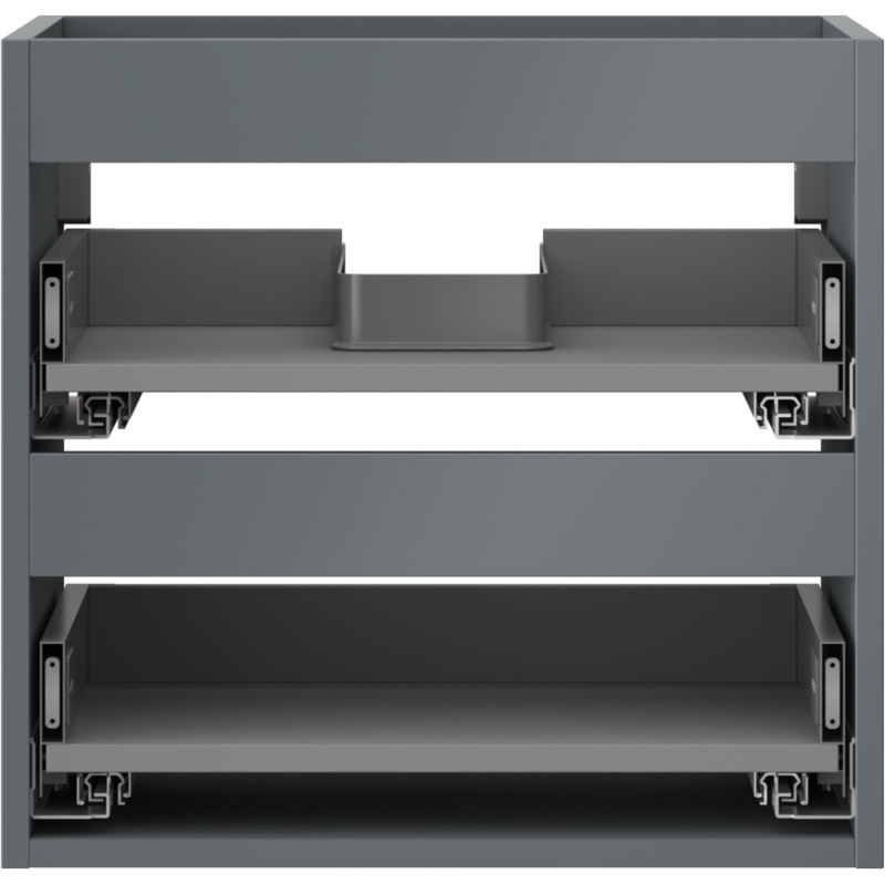 Mexen Box-A valamu aluskapi korpus 50 cm, 2 sahtlit, grafiithall matt - 91AX0-0500-470-2-66