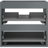 Mexen Box-A valamu aluskapi korpus 50 cm, 2 sahtlit, grafiithall matt - 91AX0-0500-470-2-66