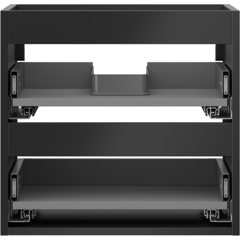 Mexen Box-A valamualuse kapi korpus 50 cm, 2 sahtlit, must matt - 91AX0-0500-470-2-71