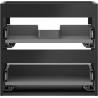 Mexen Box-A korpus szafki podumywalkowej 50 cm, 2 szuflady, czarny mat - 91AX0-0500-470-2-71