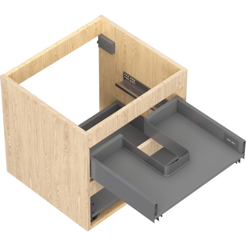 Mexen Box-A cabinet under-sink body 50 cm, 2 drawers, oak - 91AX0-0500-470-2-81