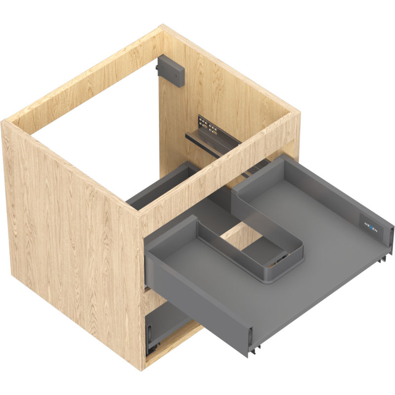 Mexen Box-A corpo del mobile sottolavabo 50 cm, 2 cassetti, rovere - 91AX0-0500-470-2-81