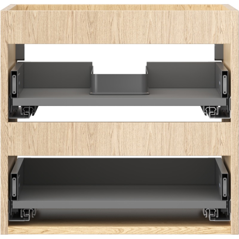 Mexen Box-A cabinet under-sink body 50 cm, 2 drawers, oak - 91AX0-0500-470-2-81
