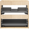 Mexen Box-A cabinet under-sink body 50 cm, 2 drawers, oak - 91AX0-0500-470-2-81