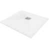 Mexen Stone+ composieten stenen vierkante douchebak 70 x 70 cm, wit - 44107070