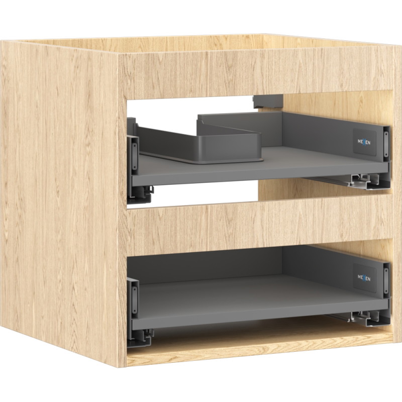 Mexen Box-A cabinet under-sink body 50 cm, 2 drawers, oak - 91AX0-0500-470-2-81