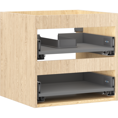 Mexen Box-A ormar za umivaonik 50 cm, 2 ladice, hrast - 91AX0-0500-470-2-81