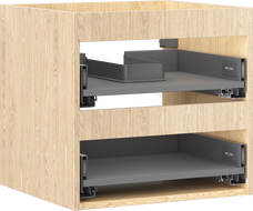 Mexen Box-A 50 cm pesuallaskaapin runko, 2 laatikkoa, tammi - 91AX0-0500-470-2-81