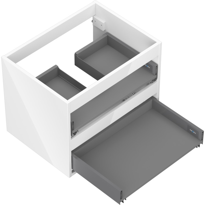 Mexen Box-A valamu aluskappide korpus 60 cm, 2 sahtlit, valge läige - 91AX0-0600-470-2-00